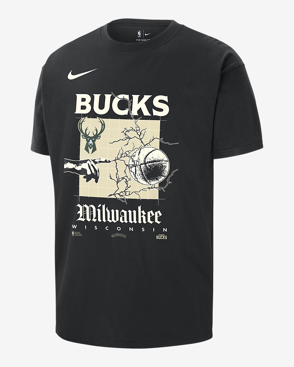 Milwaukee Bucks Courtside Men s Nike NBA Max90 T Shirt